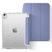 Aioneus for iPad Air 11 inch Case M2 2024, iPad Air 5th 4th Generation Case (2022/2020), iPad Cover 10.9 inch with Clear Transparent Back Shell, Purple